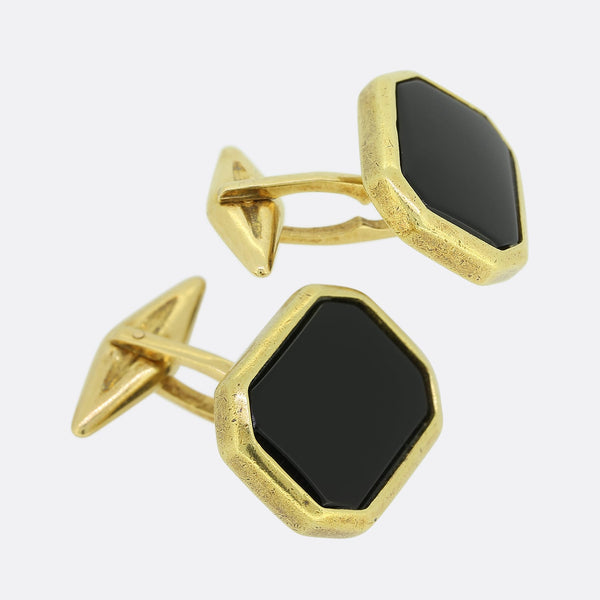 Vintage Black Onyx Cufflinks