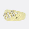 0.90 Carat Diamond Cluster Wide Band Ring