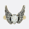 Gaetano Chiavetta 1.07 Carat Pear Shaped Diamond Winged Angel Ring