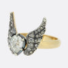 Gaetano Chiavetta 1.07 Carat Pear Shaped Diamond Winged Angel Ring
