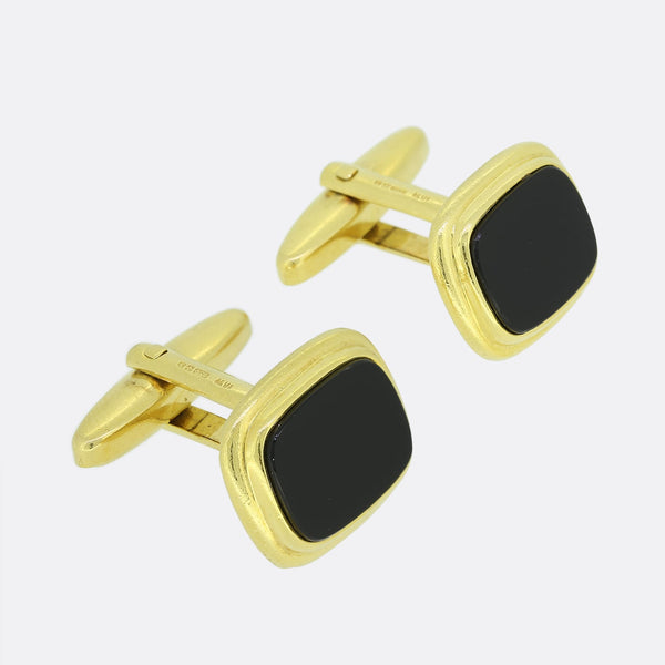 Vintage Black Onyx Cufflinks