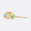 Victorian Turquoise and Pearl Infinity Ring