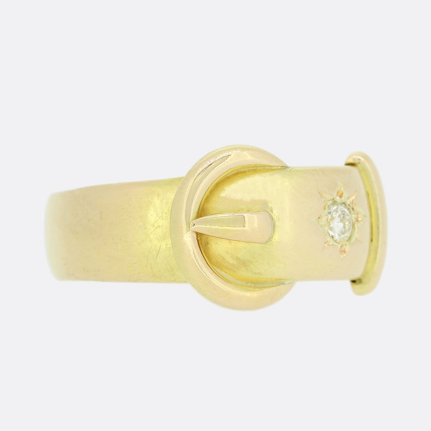 Vintage Diamond Buckle Ring