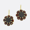 Vintage Garnet Cluster Earrings