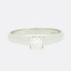 0.30 Carat Princess Cut Diamond Solitaire Ring