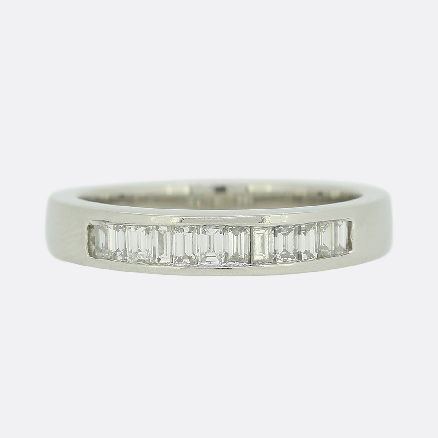 0.32 Carat Baguette Cut Diamond Band Ring