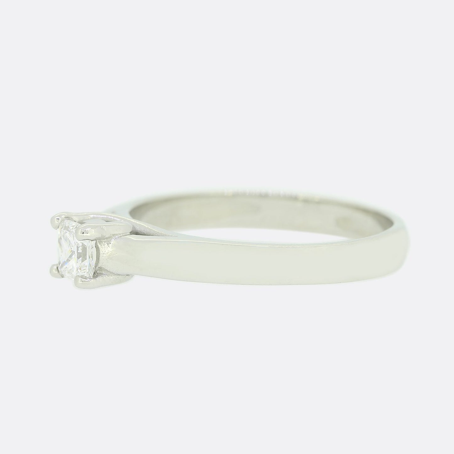 0.30 Carat Princess Cut Diamond Solitaire Ring