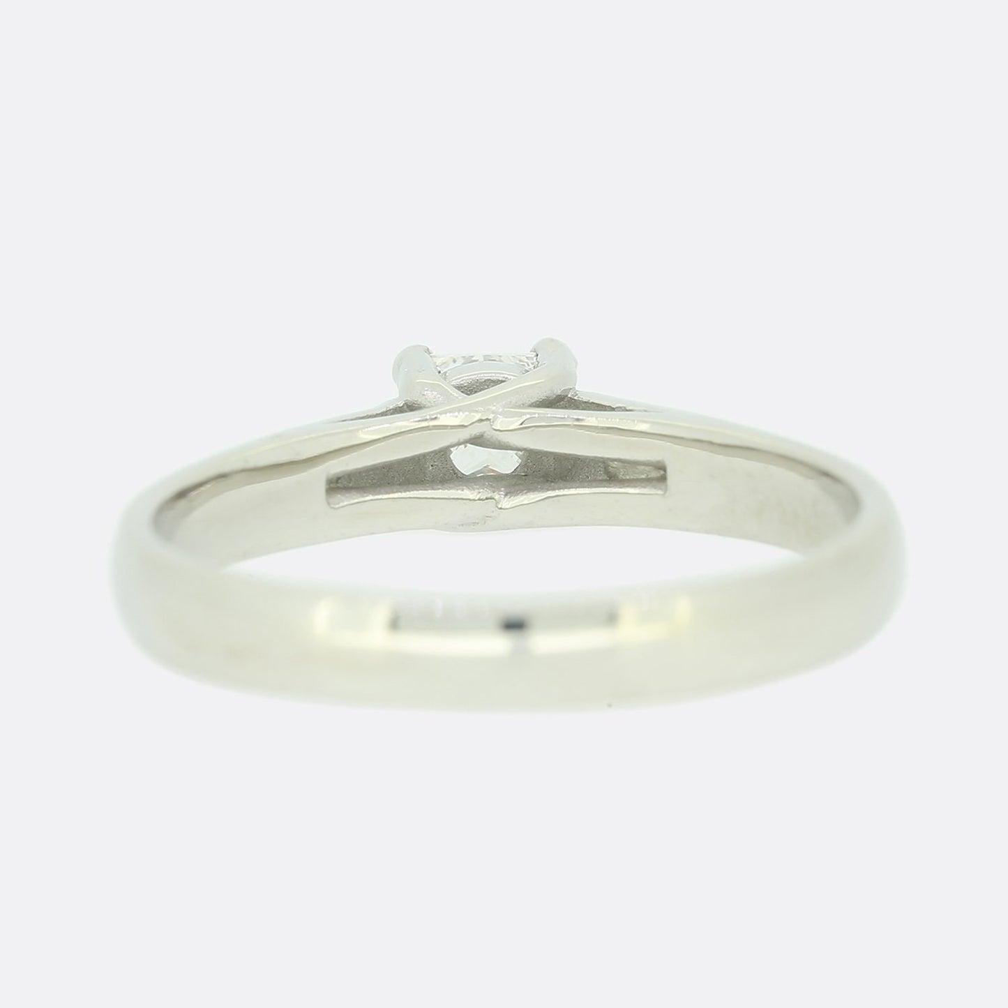 0.30 Carat Princess Cut Diamond Solitaire Ring