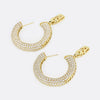 16.0 Carat Diamond Hoop Earrings