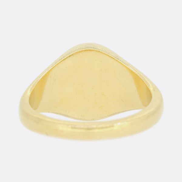 Oval Intaglio Signet Ring