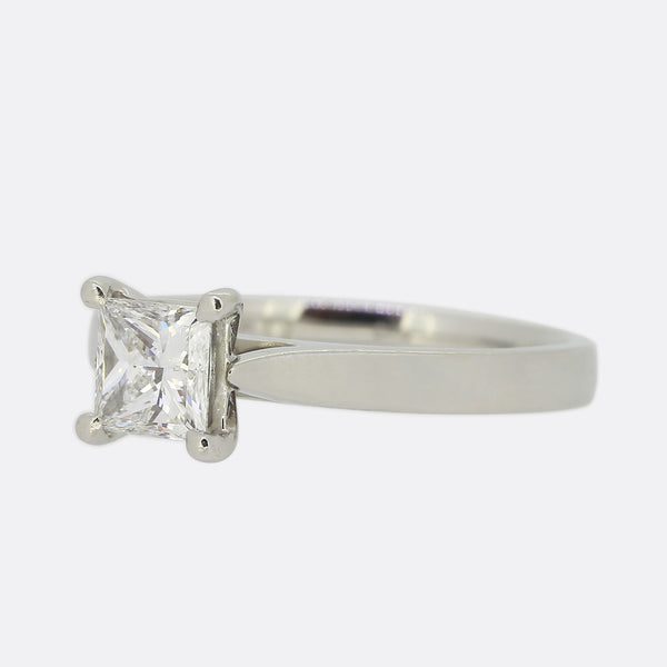 Princess Cut Diamond Solitaire Ring