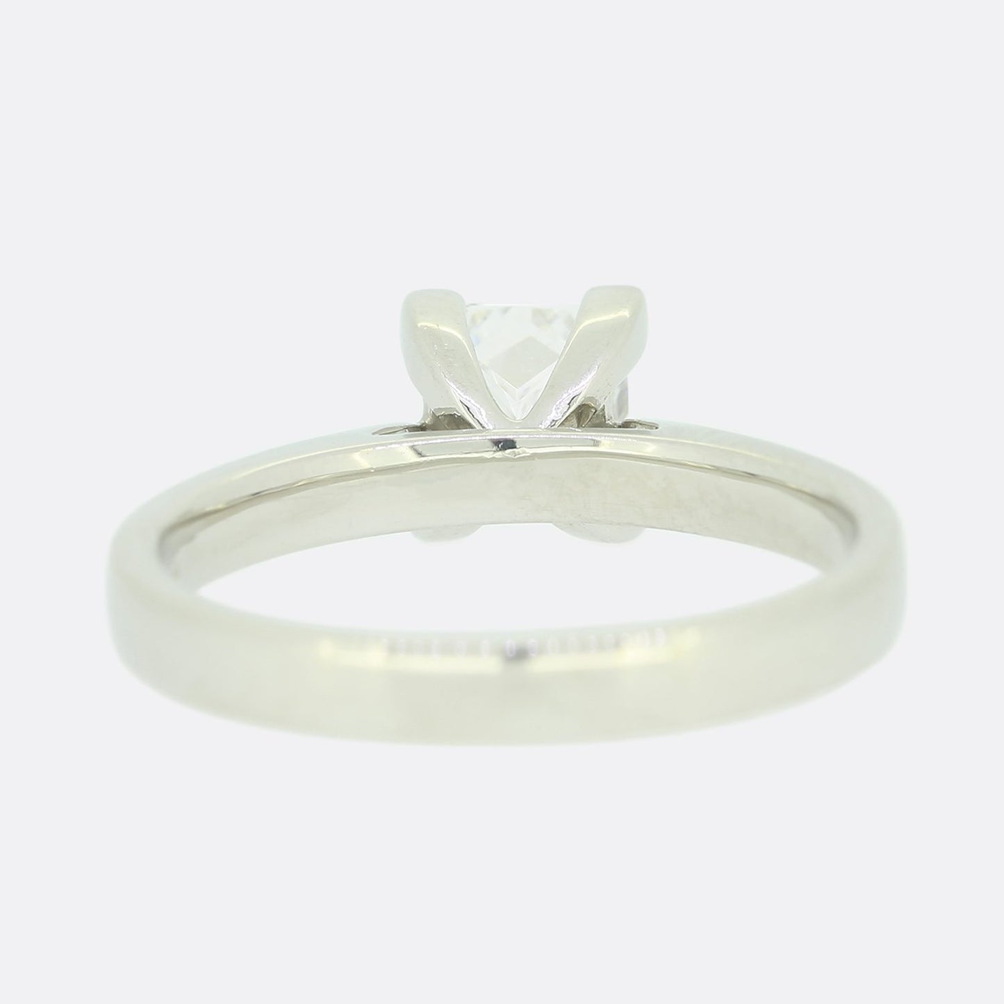 1.00 Carat Diamond Princess Cut Solitaire Engagement Ring
