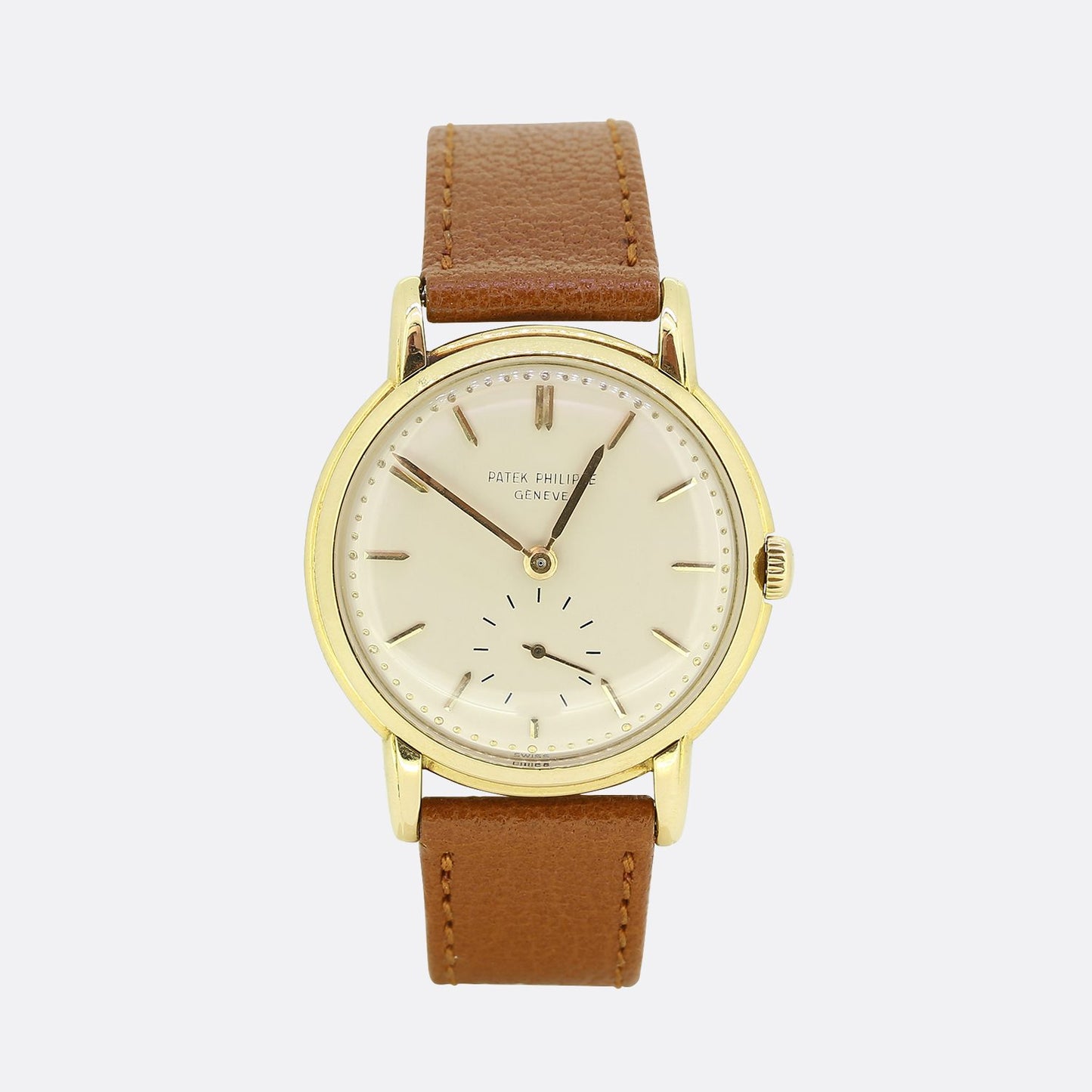 Vintage 1950s Patek Philippe Calatrava Gents Manual Wristwatch Ref 2484