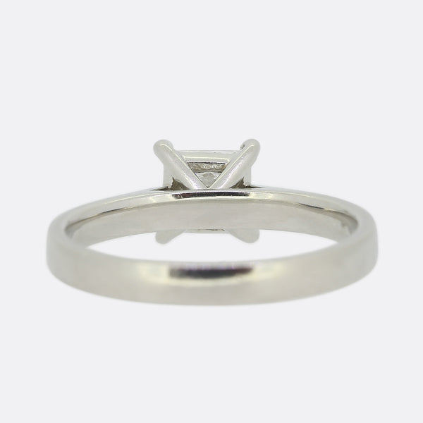 Princess Cut Diamond Solitaire Ring