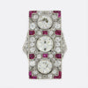 Art Deco Ruby and Diamond Tablet Ring