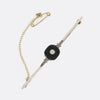 Art Deco Onyx and Diamond Bar Brooch
