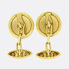 Art Deco Old Cut Diamond Chain Link Cufflinks