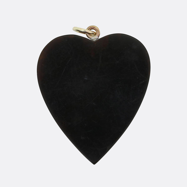 Victorian Pique Heart Pendant