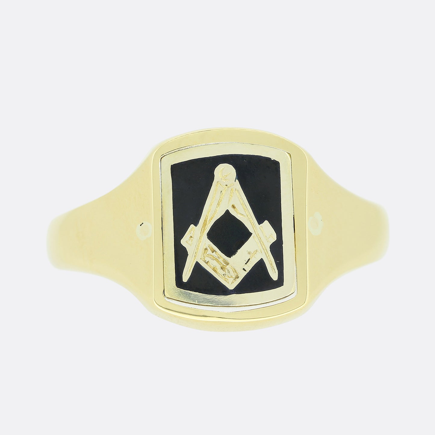 Vintage Spinning Masonic Signet Ring