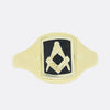 Vintage Spinning Masonic Signet Ring