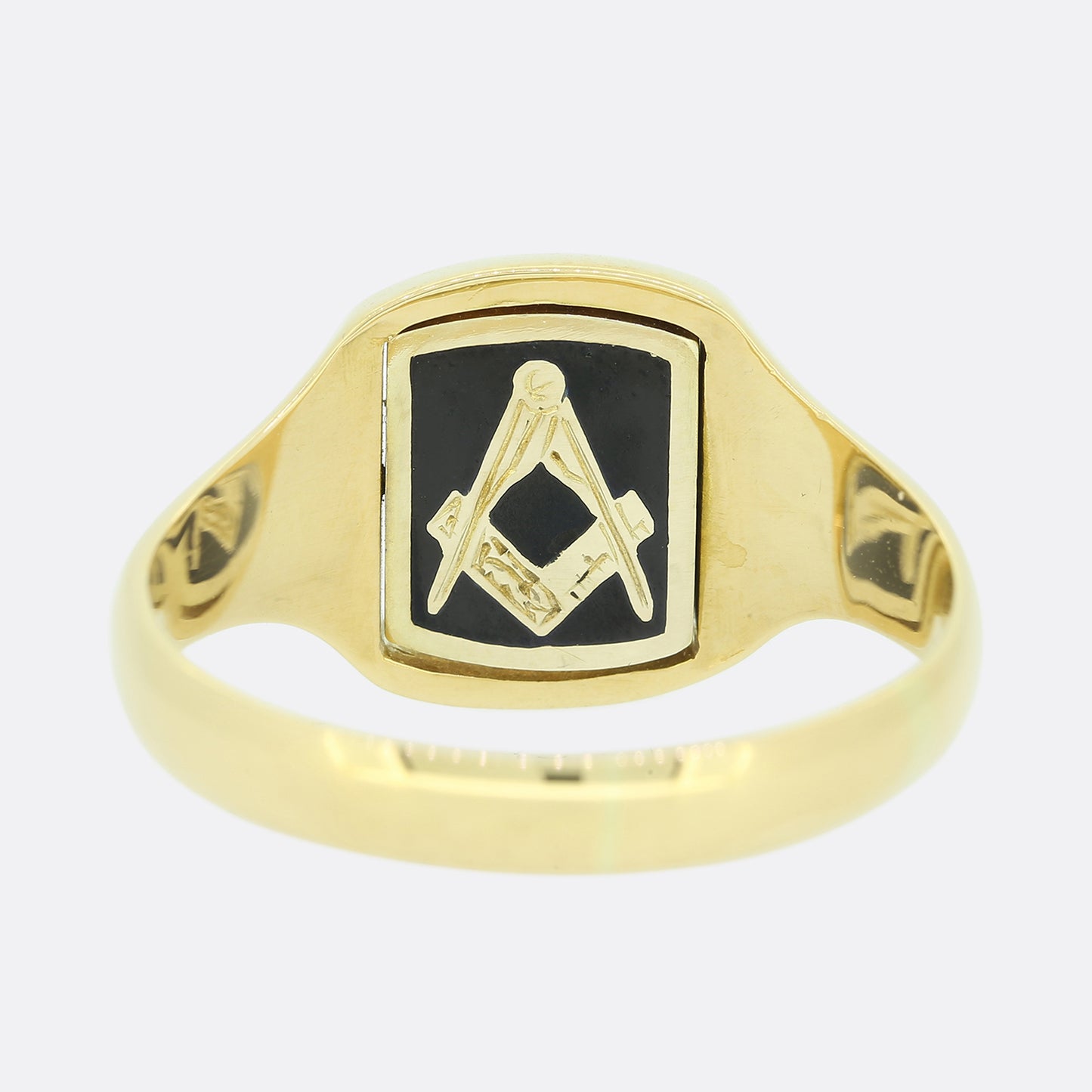 Vintage Spinning Masonic Signet Ring