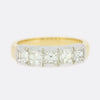 TVJ 1.00 Carat Asscher Cut Diamond Five Stone Ring