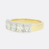 TVJ 1.00 Carat Asscher Cut Diamond Five Stone Ring