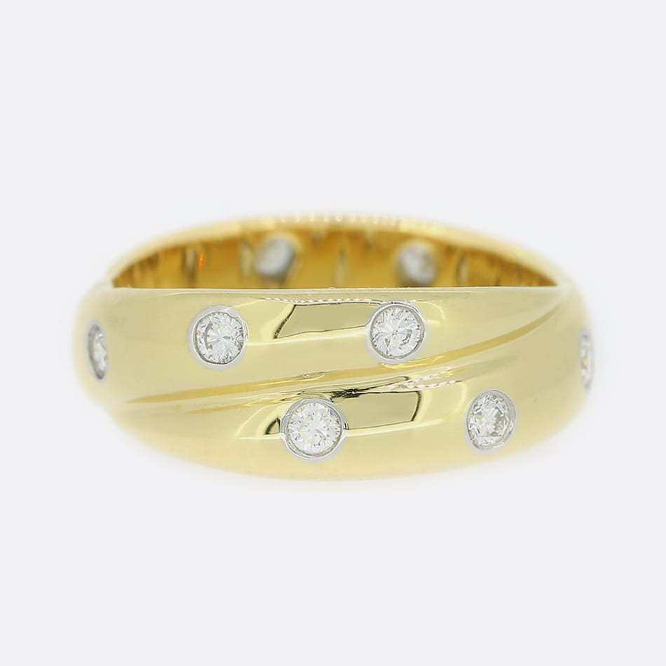 Tiffany & Co. Double Etoile Diamond Ring Size K