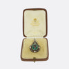 Victorian Pearl, Diamond and Enamel Forget Me Not Pendant
