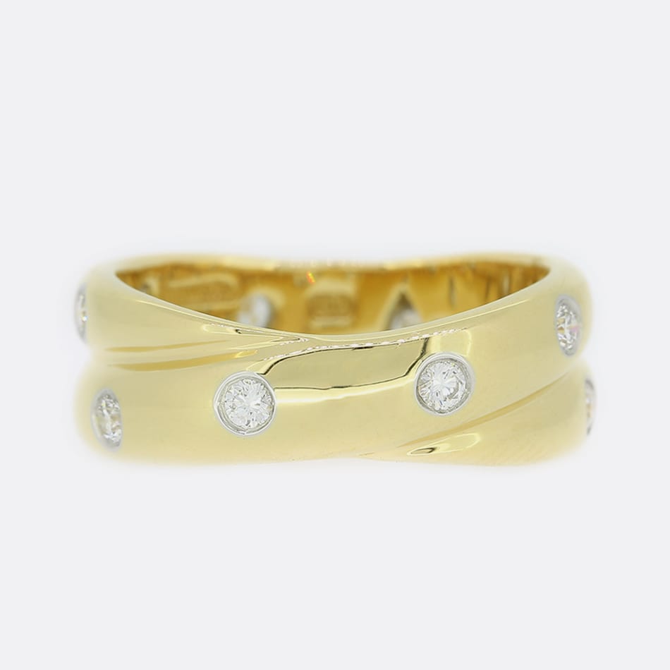 Tiffany & Co. Double Etoile Diamond Ring Size K