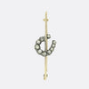 Victorian Diamond Horseshoe Brooch