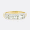 TVJ 0.90 Carat Asscher Cut Diamond Five Stone Ring