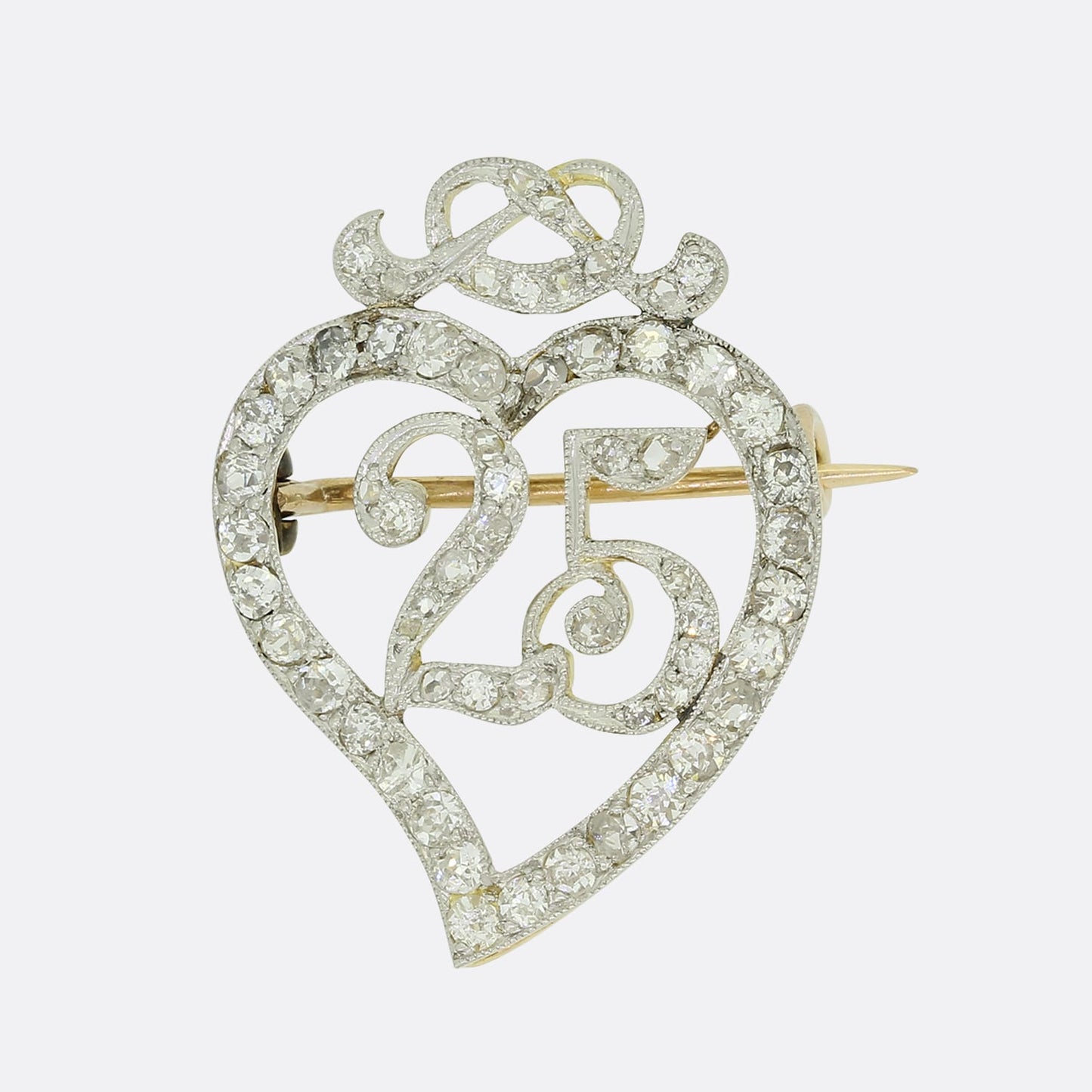 Victorian 25 Year Anniversary Diamond Pendant