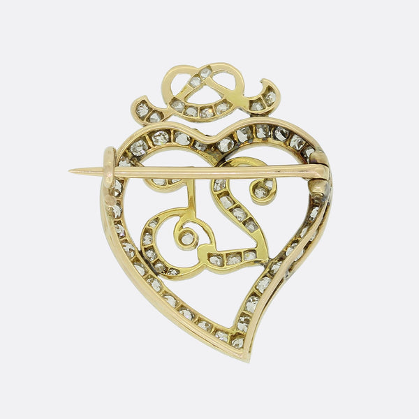 Victorian 25 Year Anniversary Diamond Pendant