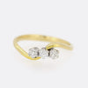 0.25 Carat Three Stone Diamond Twist Ring