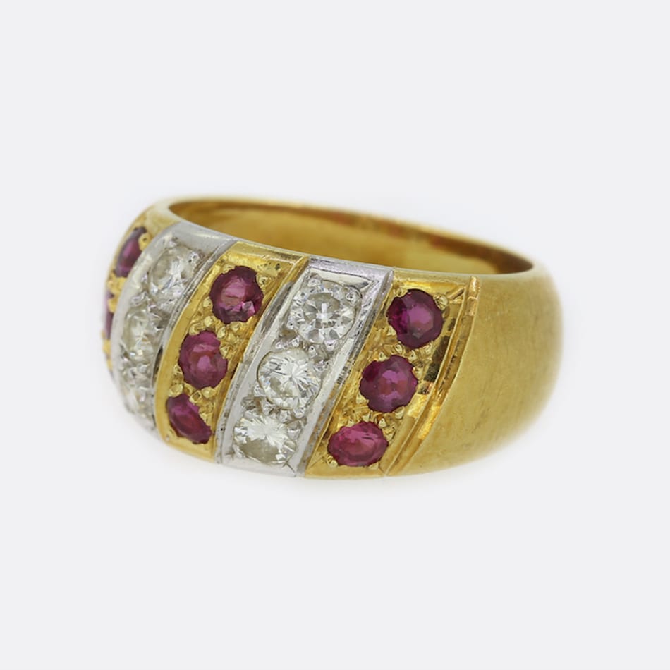 Vintage Ruby and Diamond Ring