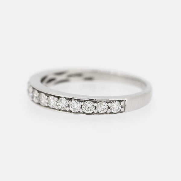 0.26 Carat Diamond Half Band Ring