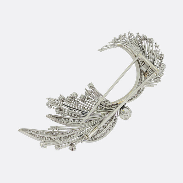 Vintage 5.20 Carat Diamond Brooch