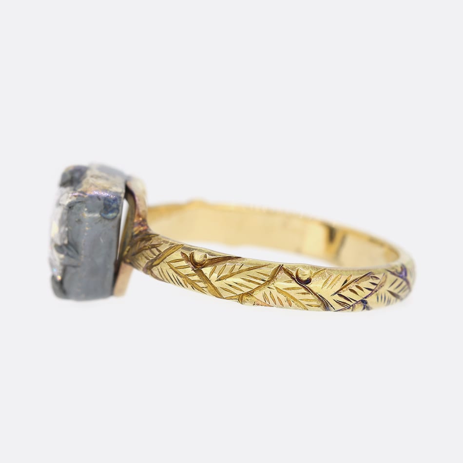 Georgian Style Rose Cut Diamond Ring
