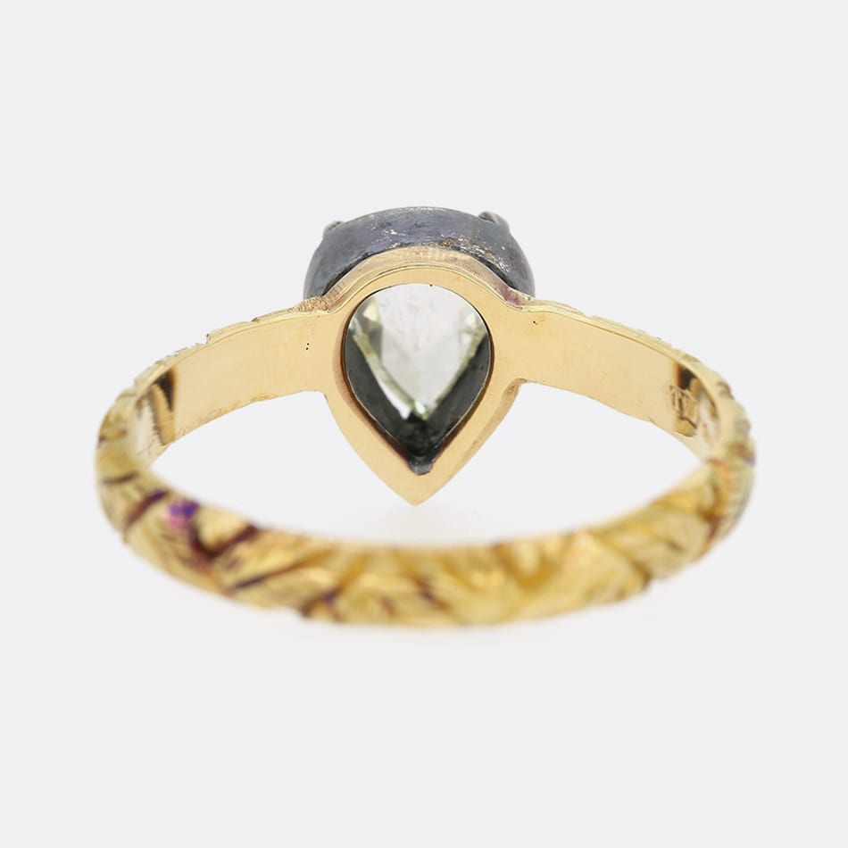 Georgian Style Rose Cut Diamond Ring