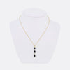 TVJ 2.70 Carat Oval Cut Sapphire Drop Pendant