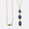 TVJ 2.70 Carat Oval Cut Sapphire Drop Pendant