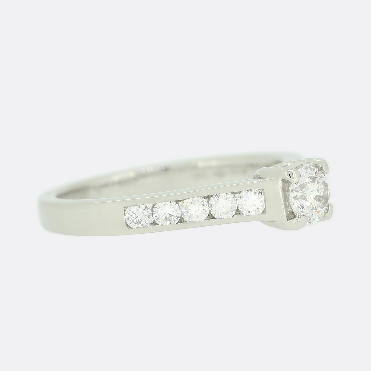 0.31 Carat Brilliant Cut Diamond Solitaire Engagement Ring