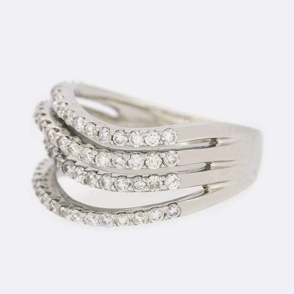 0.51 Carat Abstract Diamond Ring