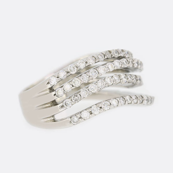 0.51 Carat Abstract Diamond Ring