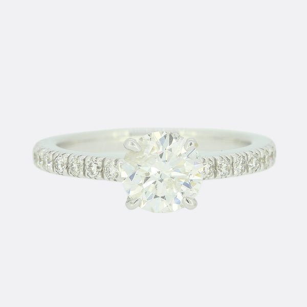 0.90 Carat Diamond Solitaire Engagement Ring