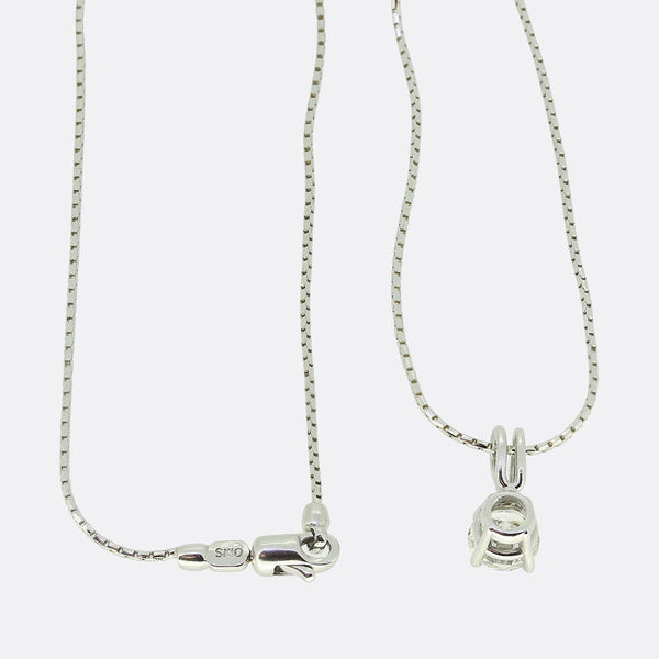 1.00 Carat Diamond Pendant Necklace