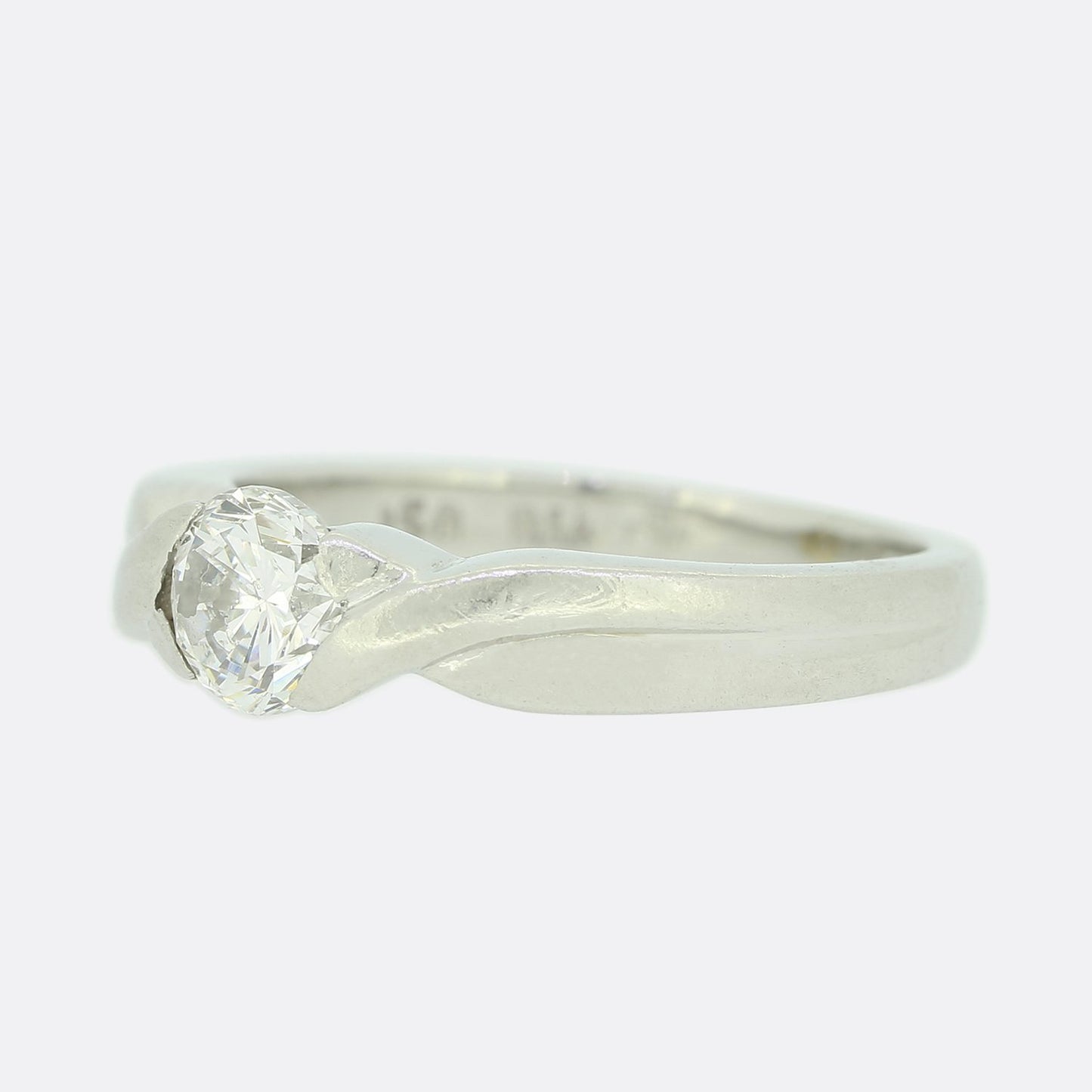 0.50 Carat Diamond Solitaire Engagement Ring