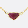 TVJ 1.00 Carat Trillion Cut Ruby Pendant