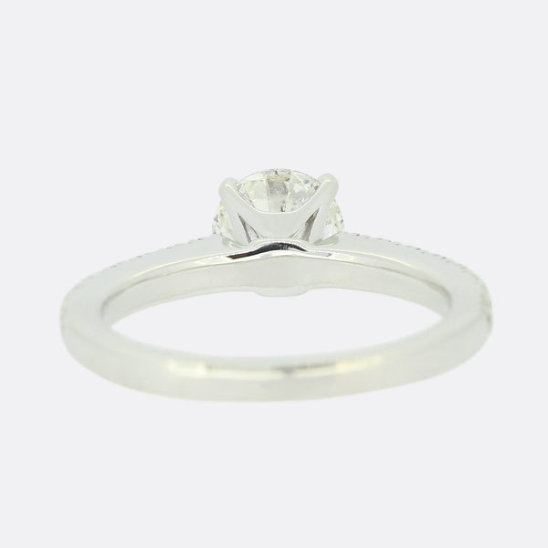 0.90 Carat Diamond Solitaire Engagement Ring
